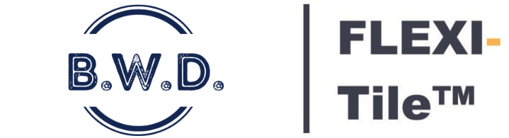 Logo B.W.D. Sanierungs-Systeme GmbH mit Flexi-Tile